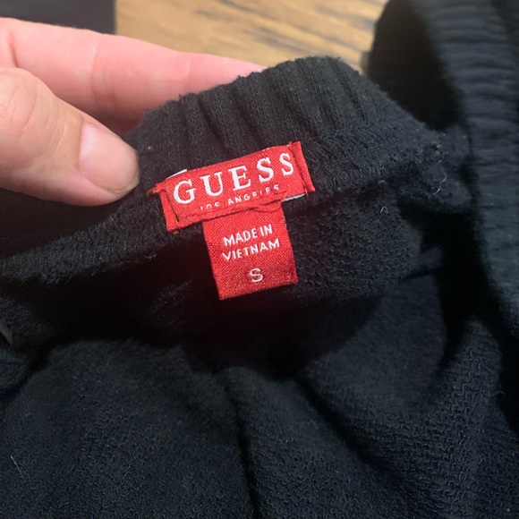 GUESS CROPPED DRAWSTRING SWEATSHIRT - Picture 5 of 6